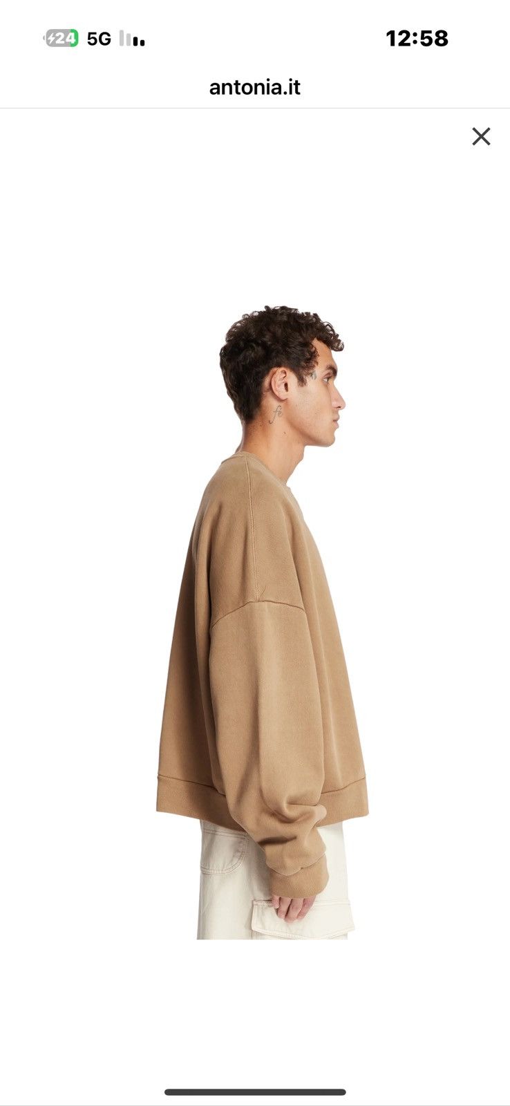 Entire Studios Brown Organic Cotton Oversized Sweatshirt Size US XL / EU 56 / 4 - 4 Thumbnail