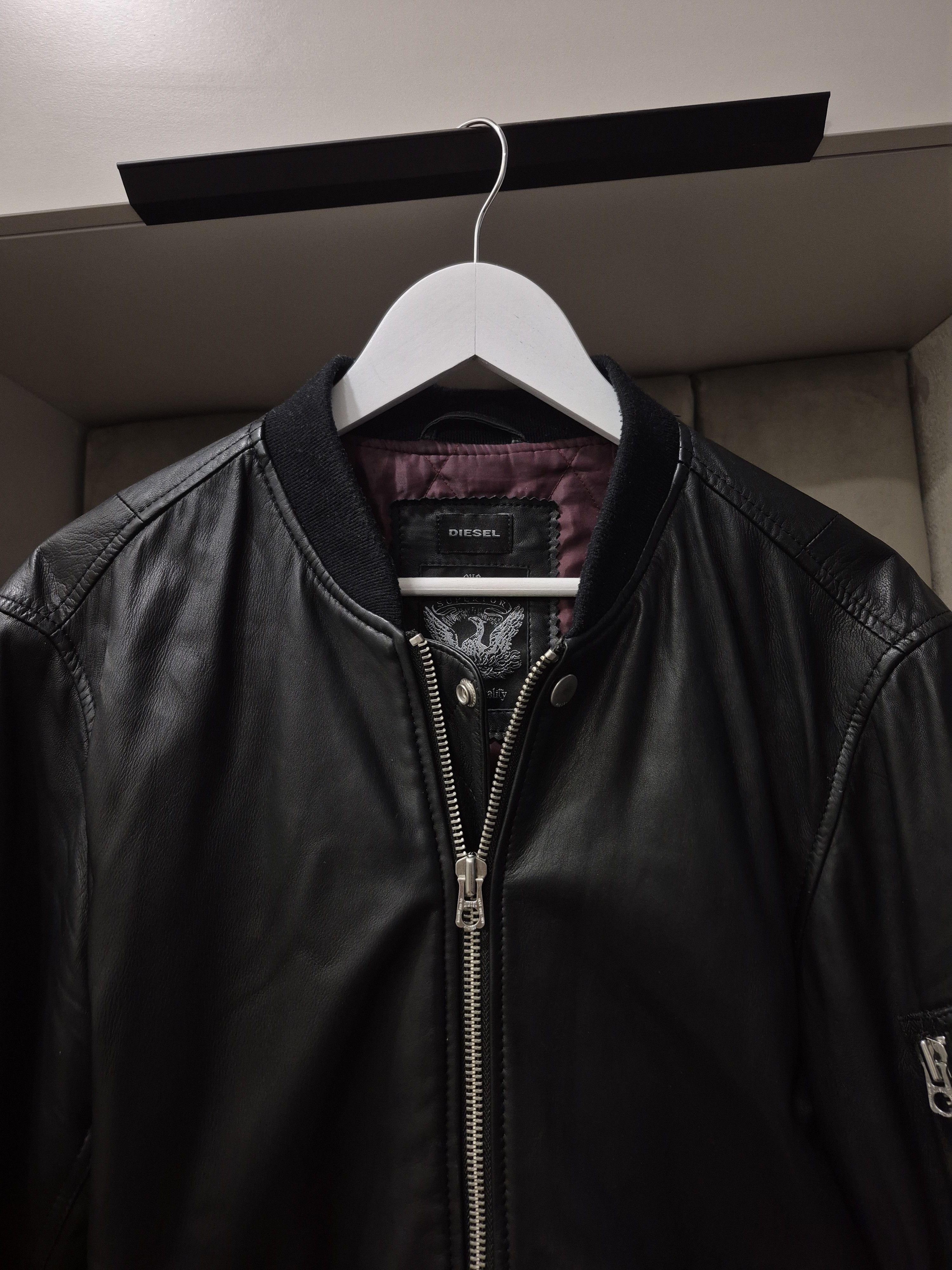 Diesel Diesel leather bomber jacket Size US L / EU 52-54 / 3 - 8 Thumbnail