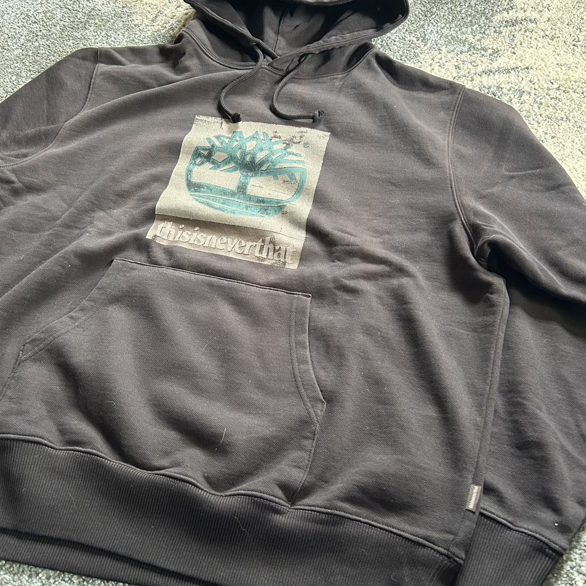 thisisneverthat TNT TiMBERLAND FADED HOODiE SWEATSHiRT ViNTAGE WASHED BLACK Size US L / EU 52-54 / 3 - 11 Thumbnail