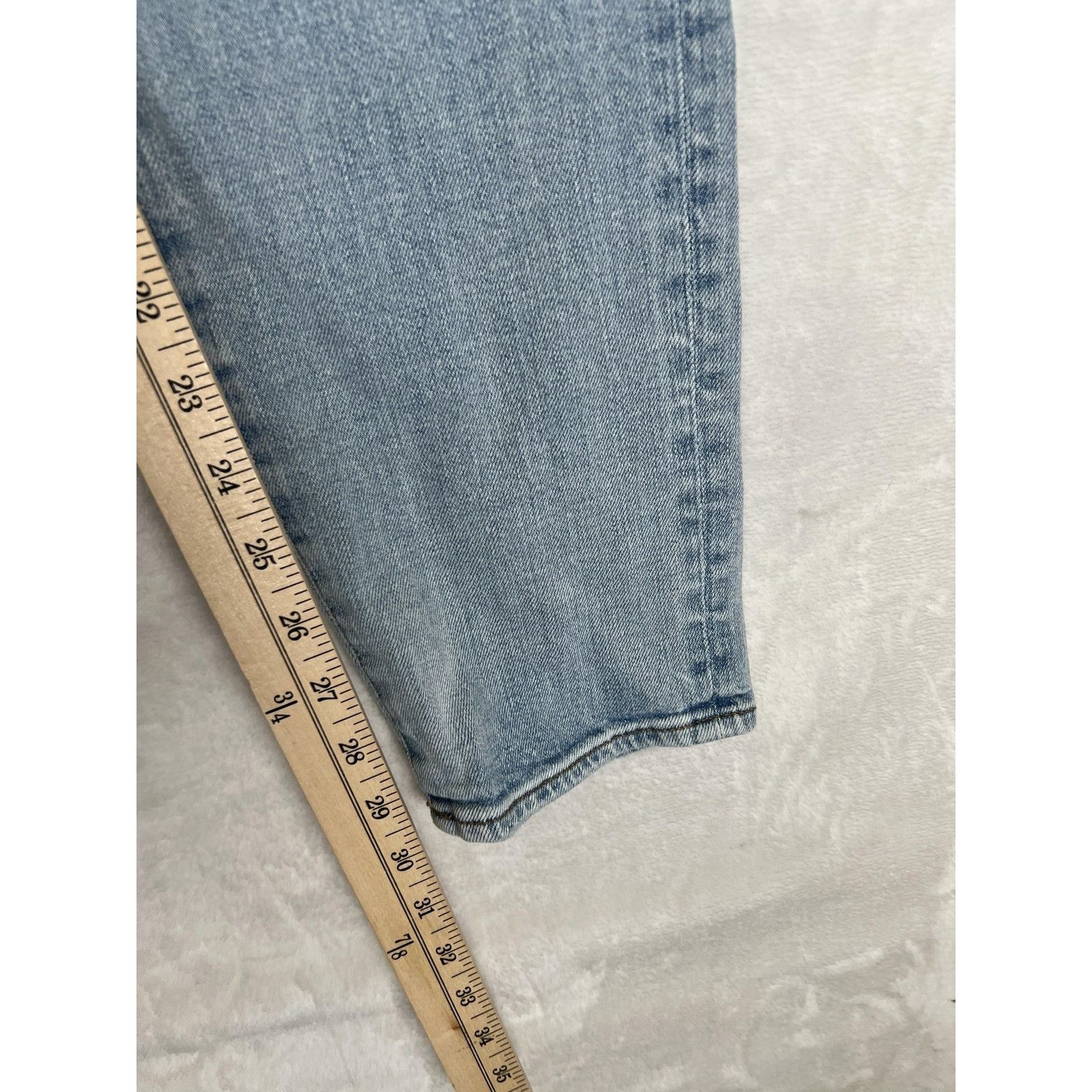 American Eagle Outfitters American Eagle Jeans Mens 28x30 Blue Skinny Light Wash Real Size US 28 / EU 44 - 3 Thumbnail