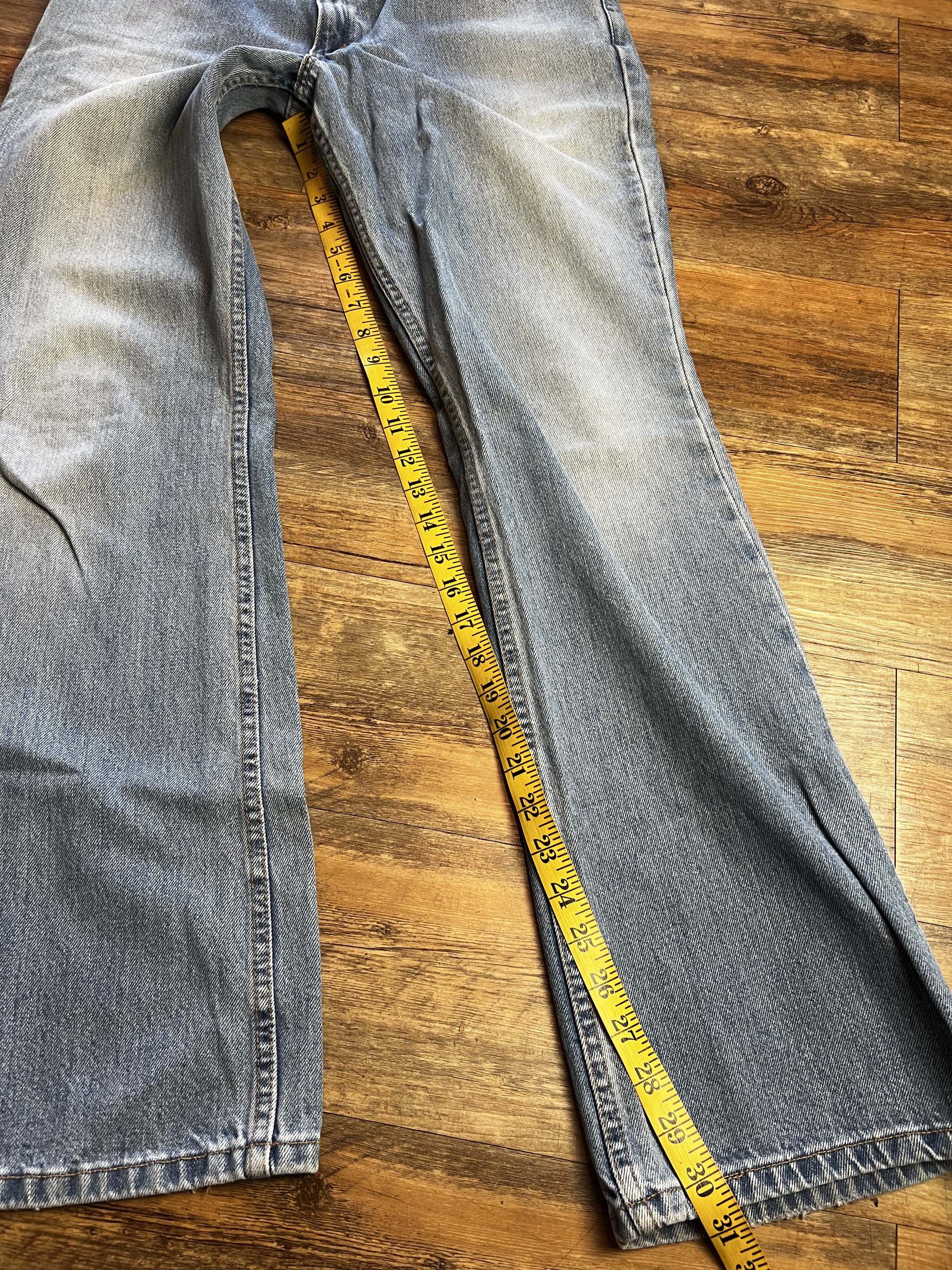 Levi's Vintage Clothing Vintage Levi's 518 Superlow Boot Cut Light Wash Denim Jeans Size 34" / US 12 / IT 48 - 10 Thumbnail