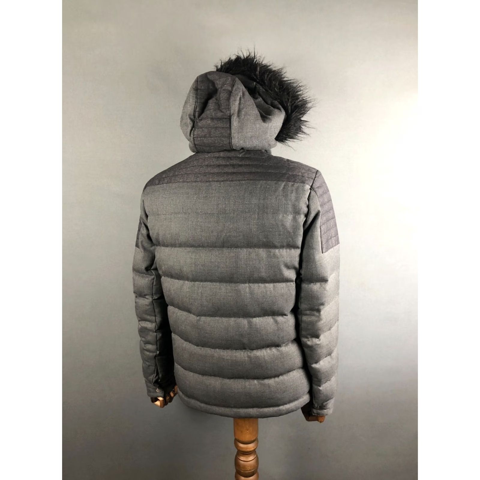 The Kooples The Kooples Sport Jacket Mens Full Zip Quilted Down Wool Hooded M Gray Size US M / EU 48-50 / 2 - 3 Thumbnail