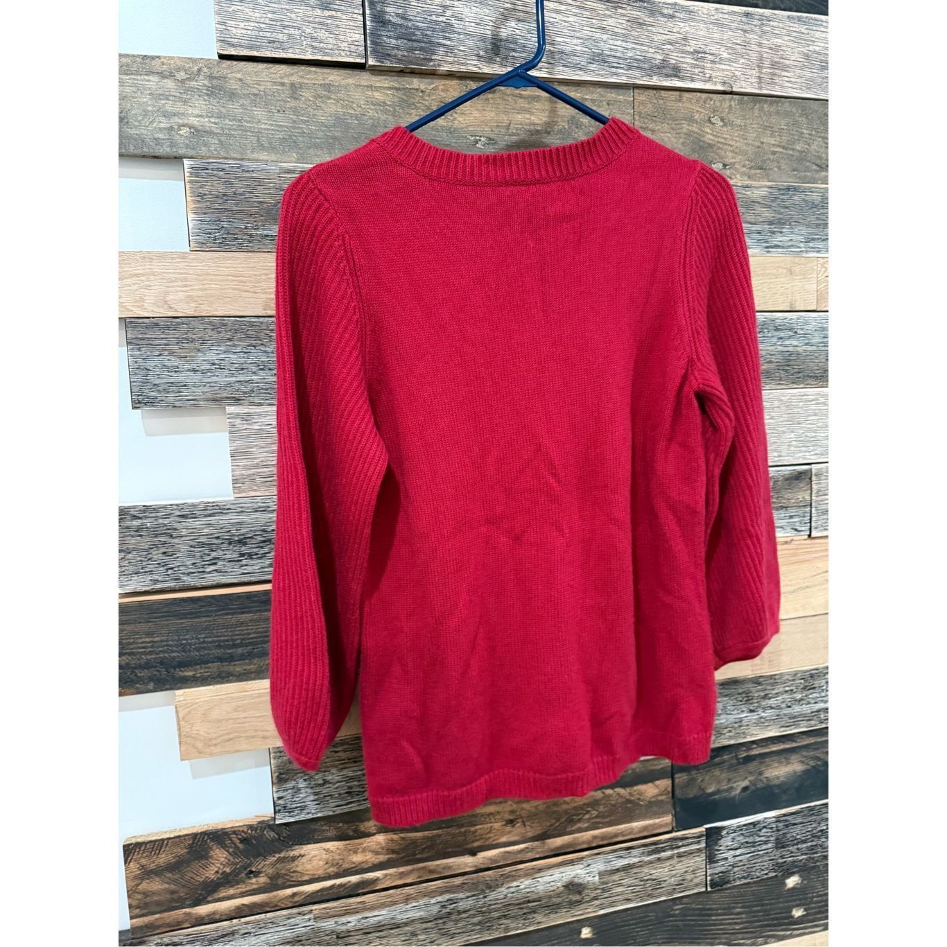 Other Talbots NWT Red Button Down Sweater Cardigan 3/4 Puffy Sleev Size S / US 4 / IT 40 - 2 Thumbnail