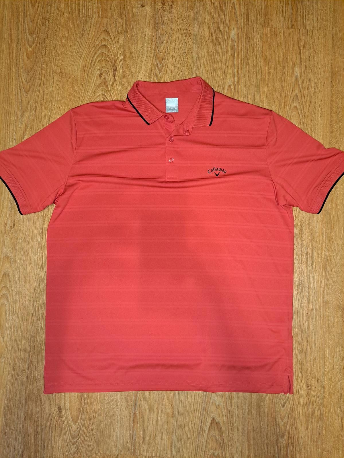Callaway GOLF Callaway Polo Mens X Large Red Striped Opti Dri Size US XL / EU 56 / 4 - 1 Thumbnail