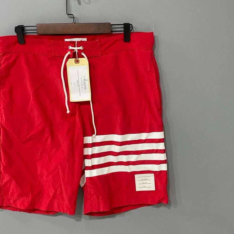 Thom Browne Thom Browne Size 4 Red four-bar trousers 2506-Nextarrow Size US 33 - 2 Thumbnail
