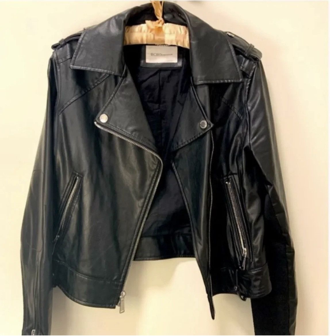 BCBGeneration lamb skin leather jacket