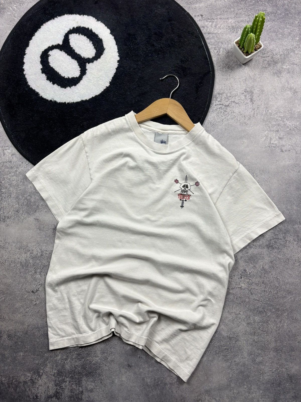 Stussy STUSSY Vintage Made in USA Skull Mini Logo Streetwear Skate Size US S / EU 44-46 / 1 - 1 Thumbnail