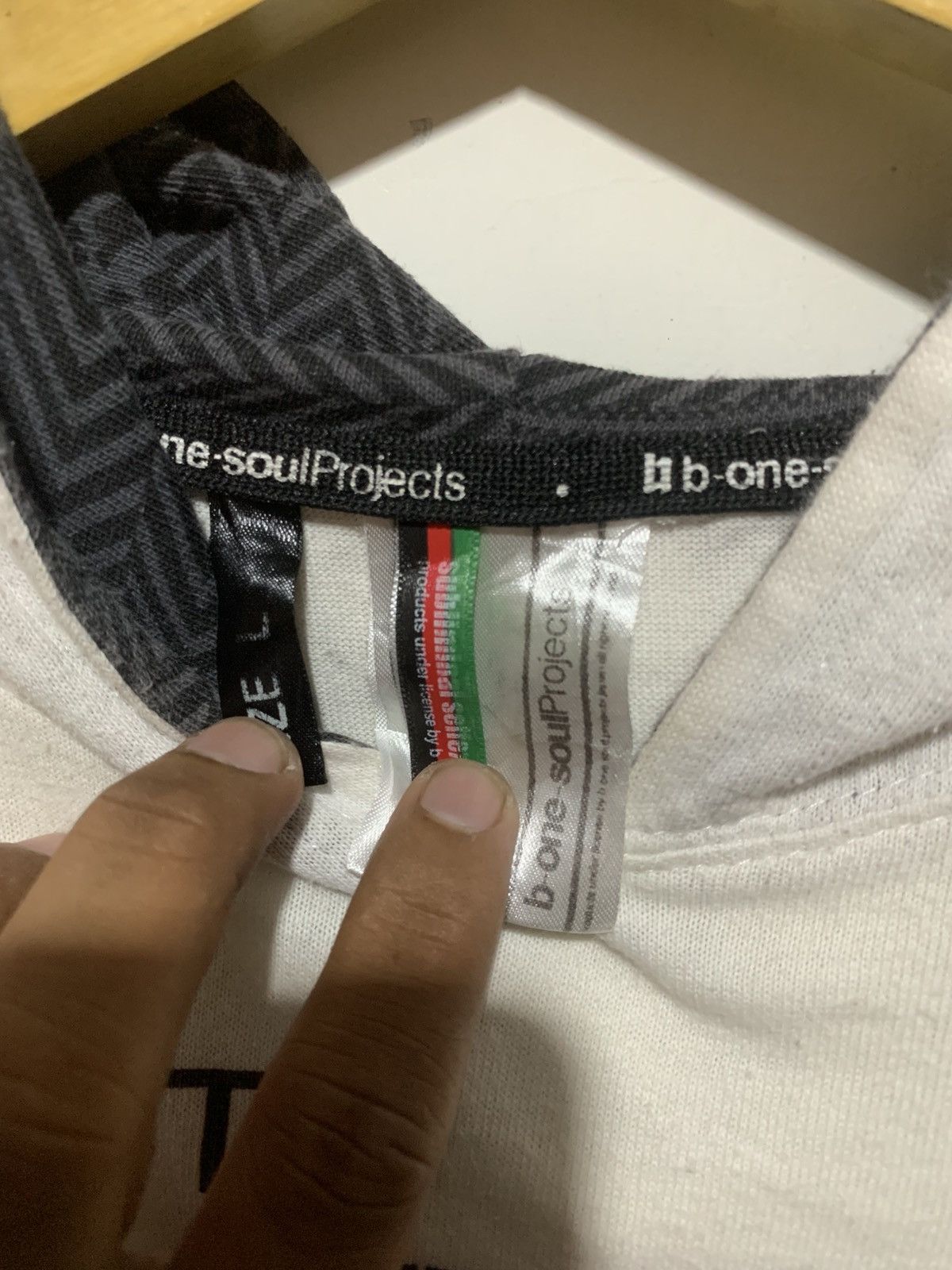 14th Addiction Japanese Double Layer B-One Soul Project Hoodie Tee Shirt Size US L / EU 52-54 / 3 - 9 Thumbnail