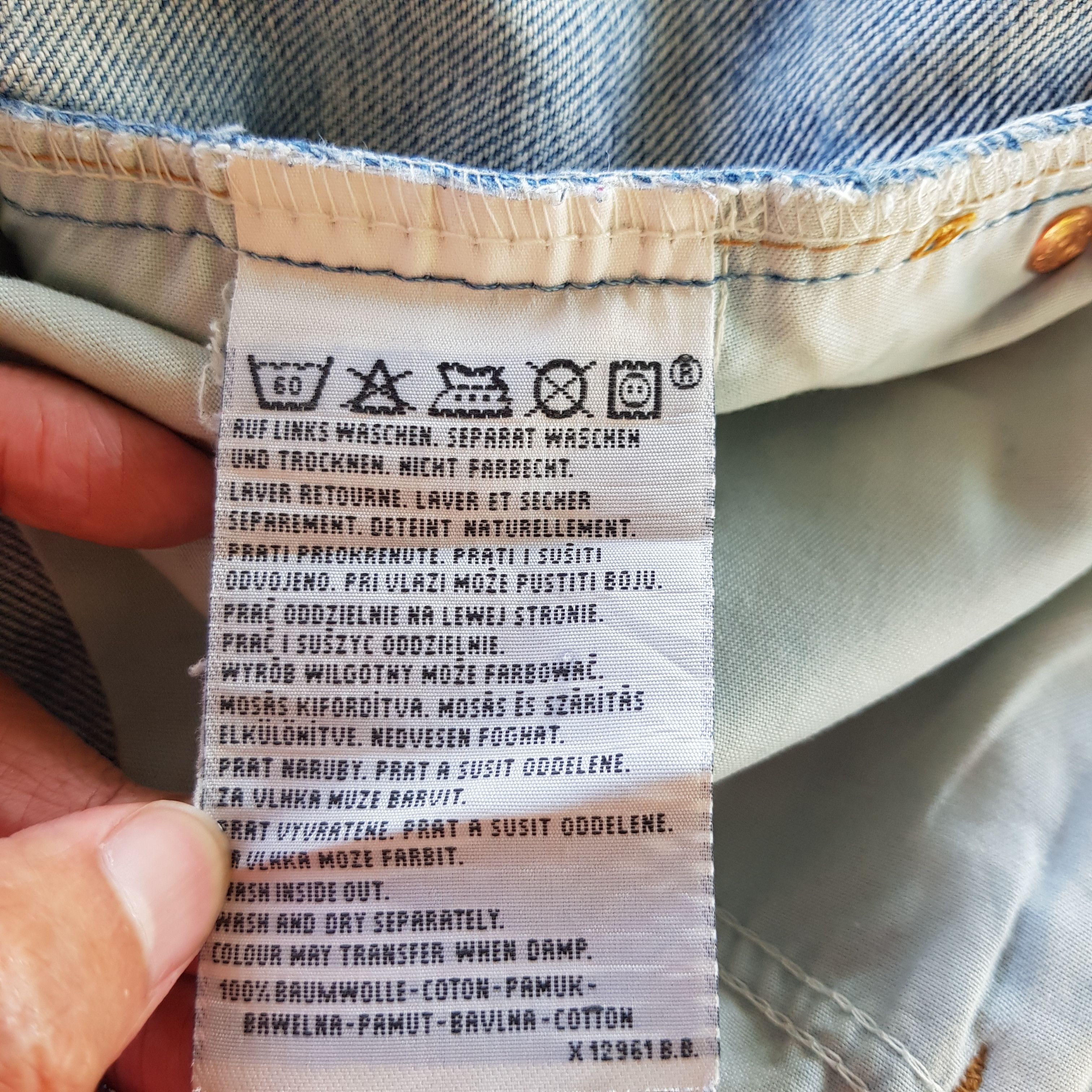 Levi's Vintage Levis Sun Faded Jeans Levi's 521 Light Wash Denim Size US 32 / EU 48 - 9 Thumbnail