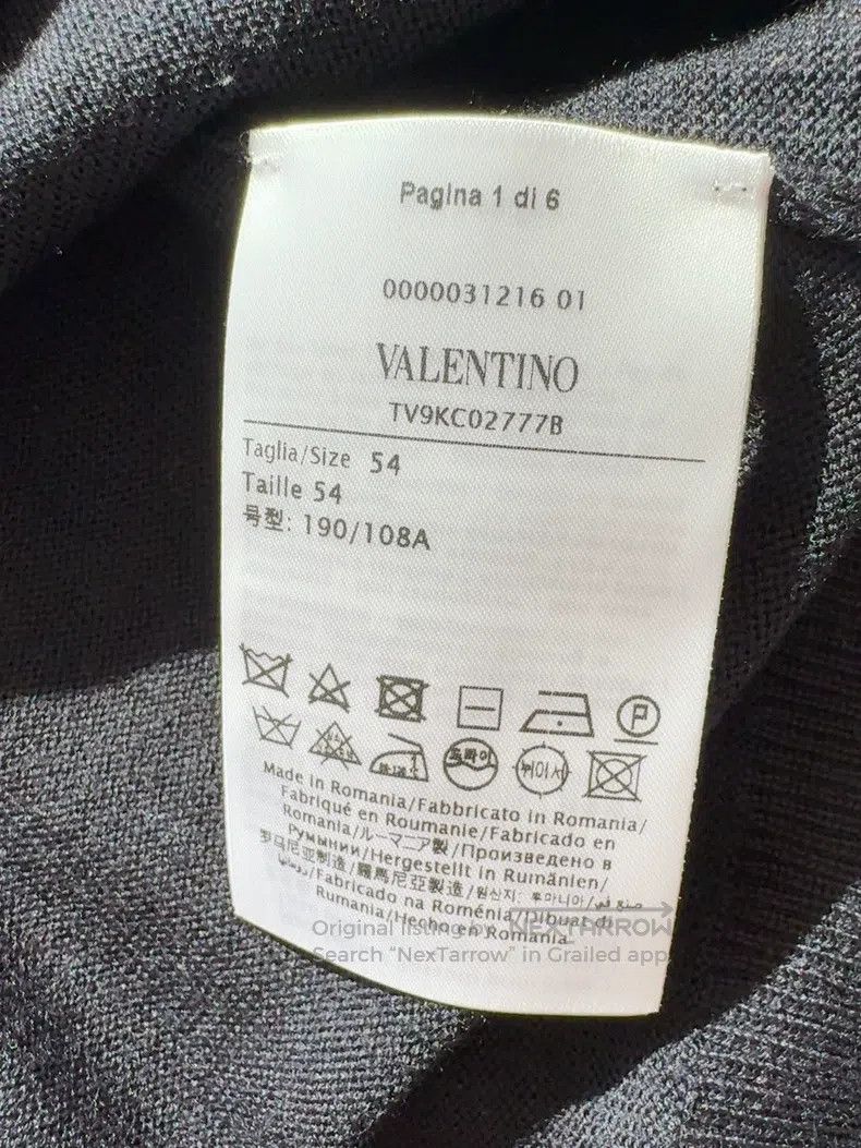 Valentino Valentino Men's logo sweater Size US XXL / EU 58 / 5 - 4 Thumbnail