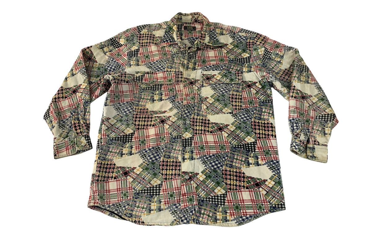 Lee Lee Sanforized Knitwear Usa Corduroy Denim Padded Shirt Size US XL / EU 56 / 4 - 1 Thumbnail