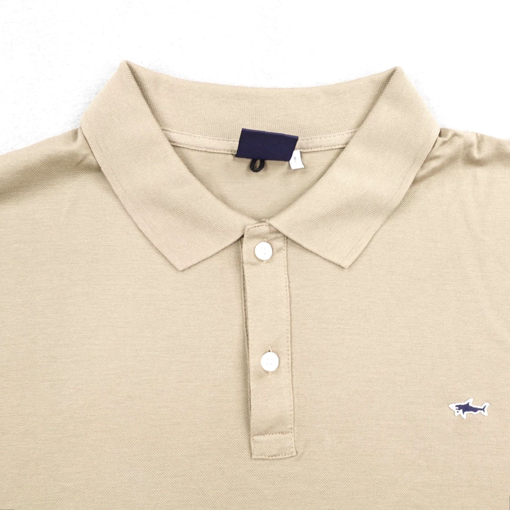 Paul & Shark Paul & Shark Yachting Polo Shirt Mens XXL Beige Khaki Tan Made In Italy Cotton Size US XXL / EU 58 / 5 - 2 Thumbnail