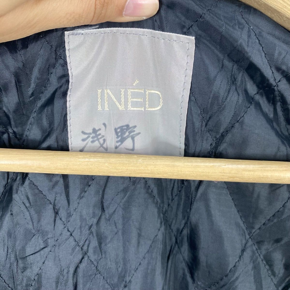 Vintage Vintage INED Hooded Duffle Coat Jacket Quilted Lining Size XL / US 12-14 / IT 48-50 - 9 Thumbnail