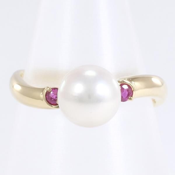 image of Other 18K Faux Pearl Ring in Gold, Men's