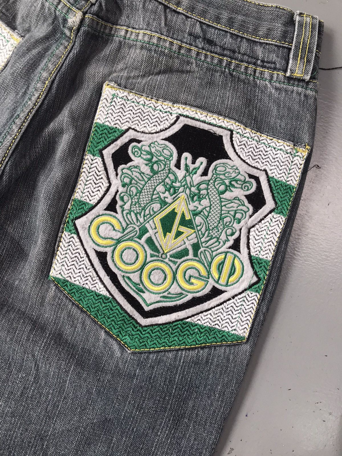 Coogi × Vintage Rare vintage Coogi twin snake 🐍 embroidered denim Size US 32 / EU 48 - 12 Thumbnail