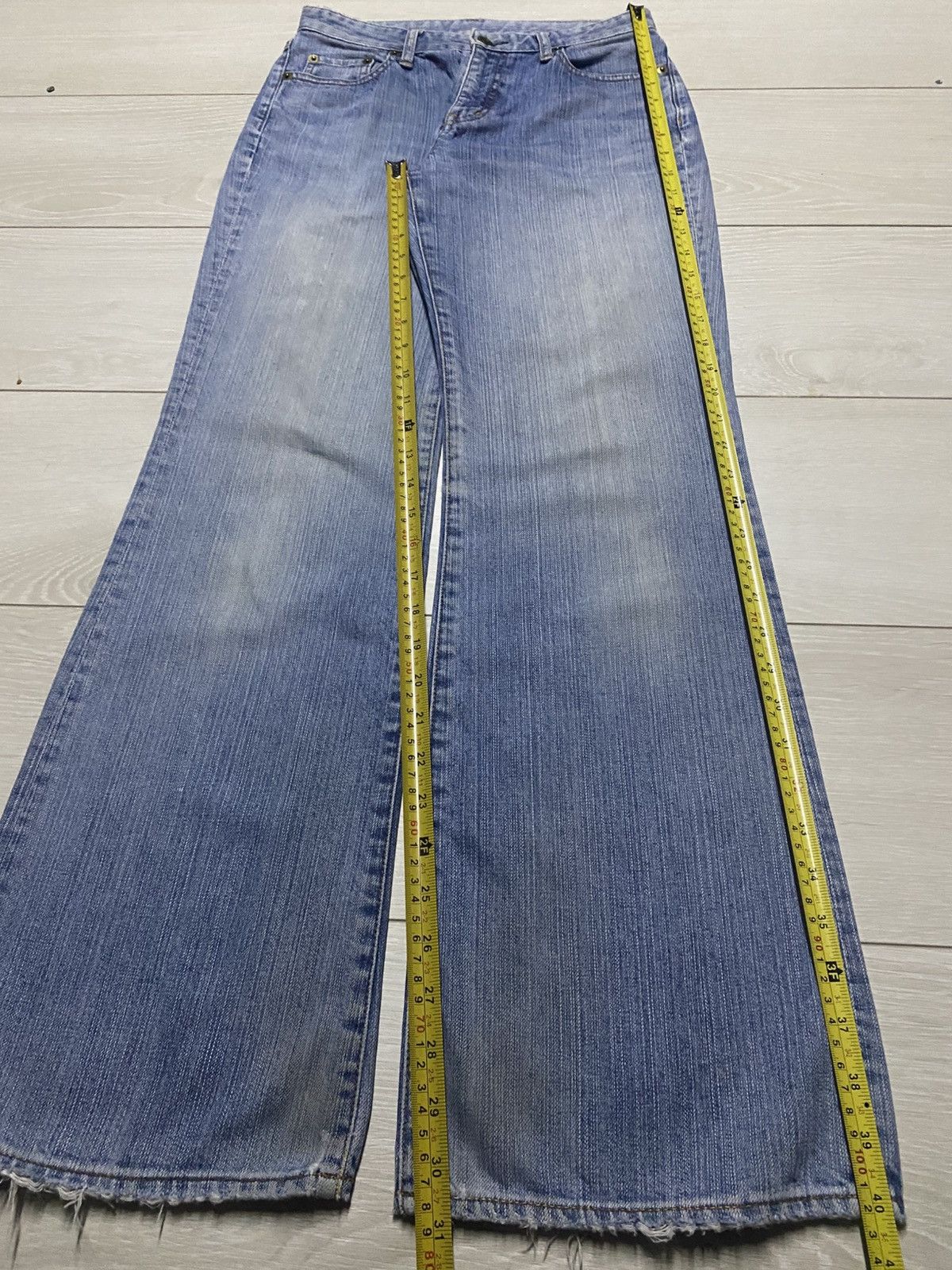 Uniqlo Vintage Japanese Brand Uniqlo Streetwear Flare Jeans Size US 28 / EU 44 - 10 Thumbnail