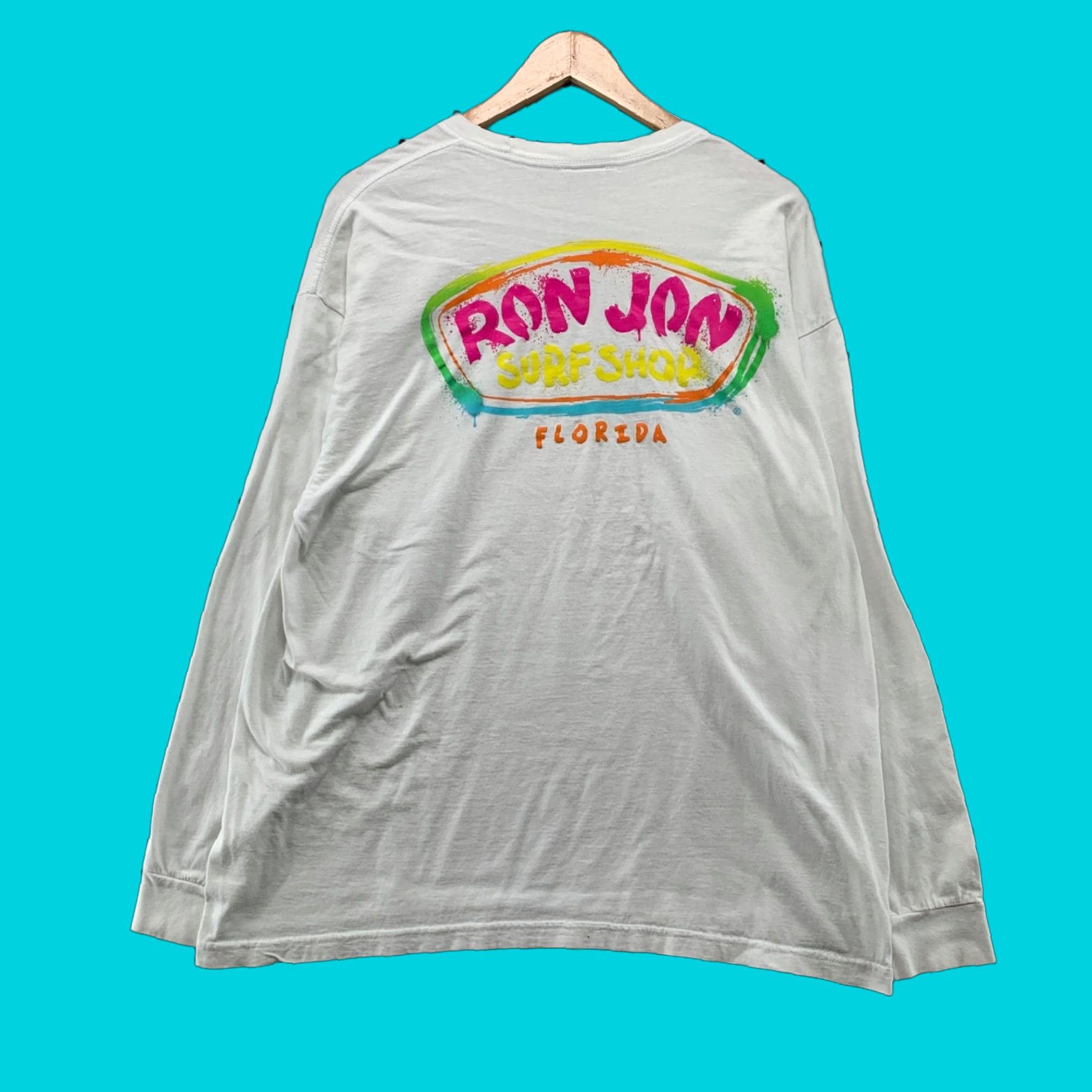 Ron Jon Surf Shop Ron Jon Surf Shop Shirt Mens M White Florida Long Sleeve Colorful 21.5x28 Shirt Mens Colorful Florida Long Sleeve Crew Neck Size US M / EU 48-50 / 2 - 1 Thumbnail