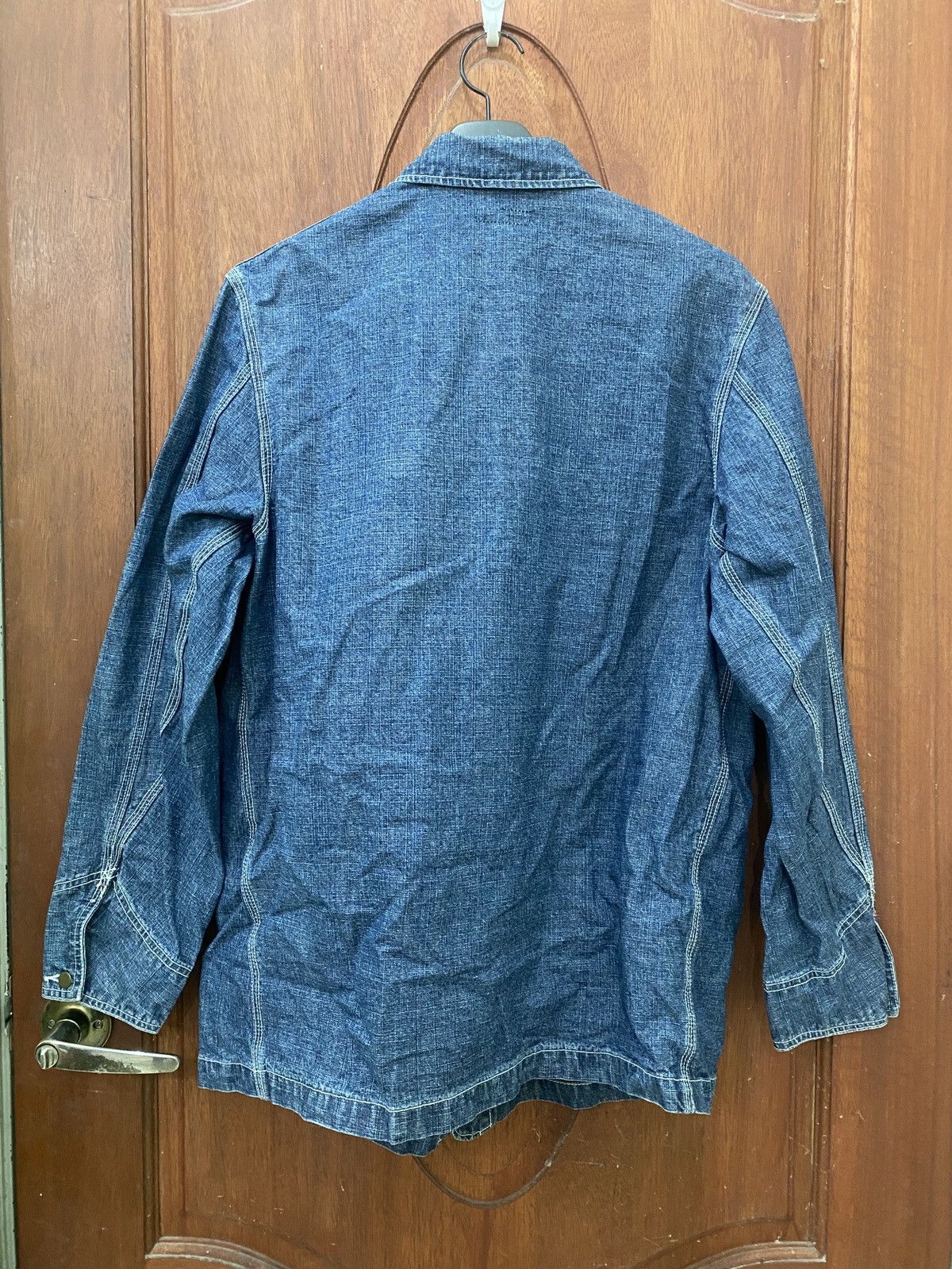 Japanese Brand JUNMEN Denim Worker Jacket Size US L / EU 52-54 / 3 - 4 Thumbnail