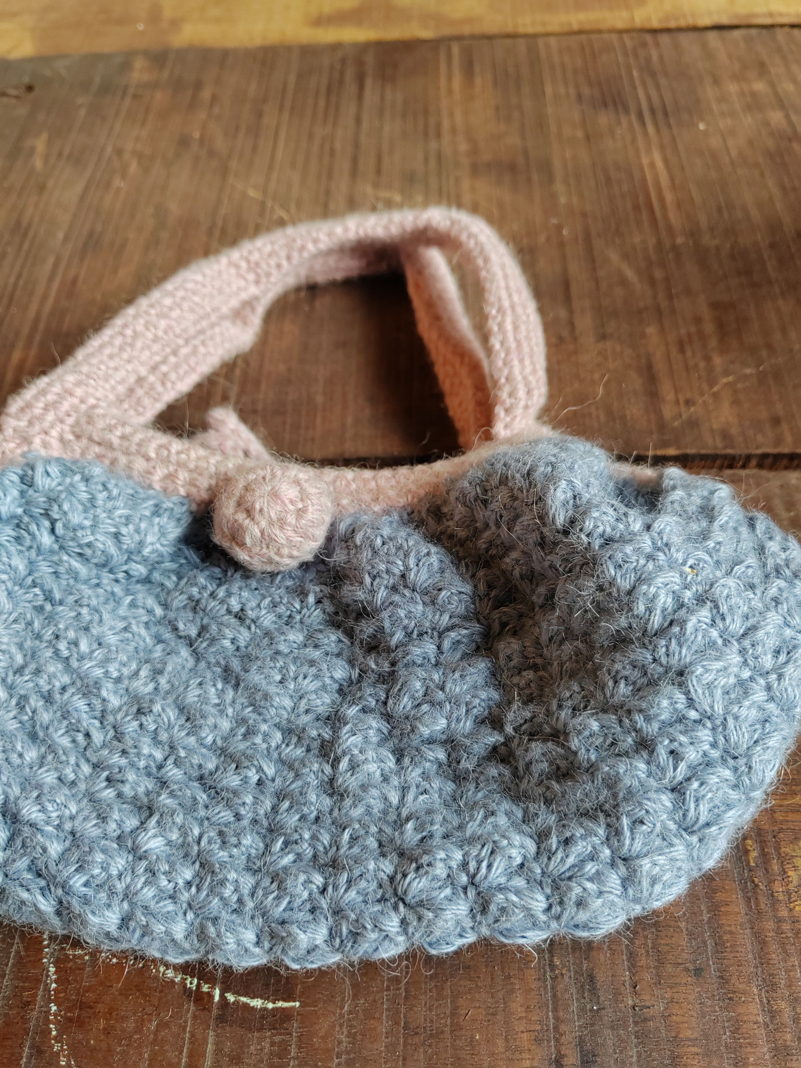 Japanese Brand Vintage Crochet Knitted handmade Handbag (Kids Size) Size ONE SIZE - 2 Thumbnail