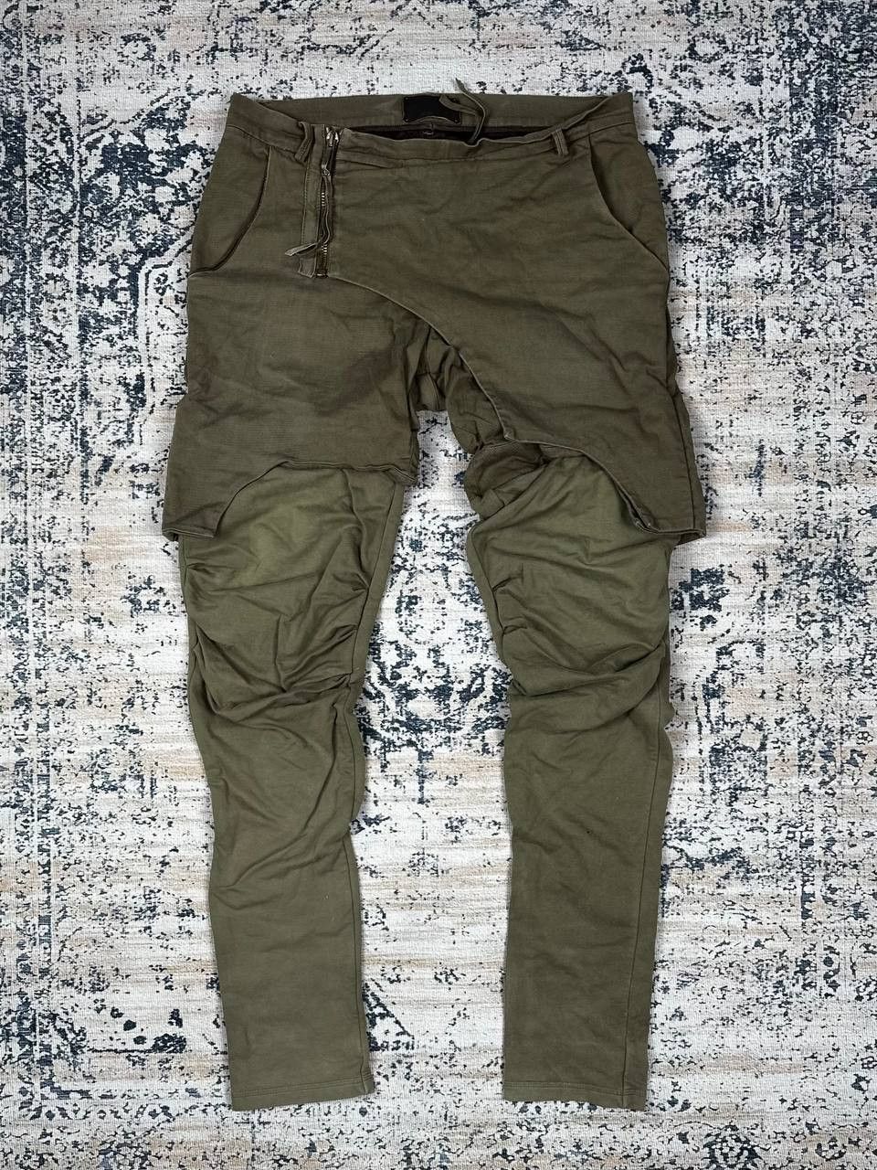 Japanese Brand Avant Garde Asymmetrical Grunge Pants Size US 34 / EU 50 - 2 Thumbnail