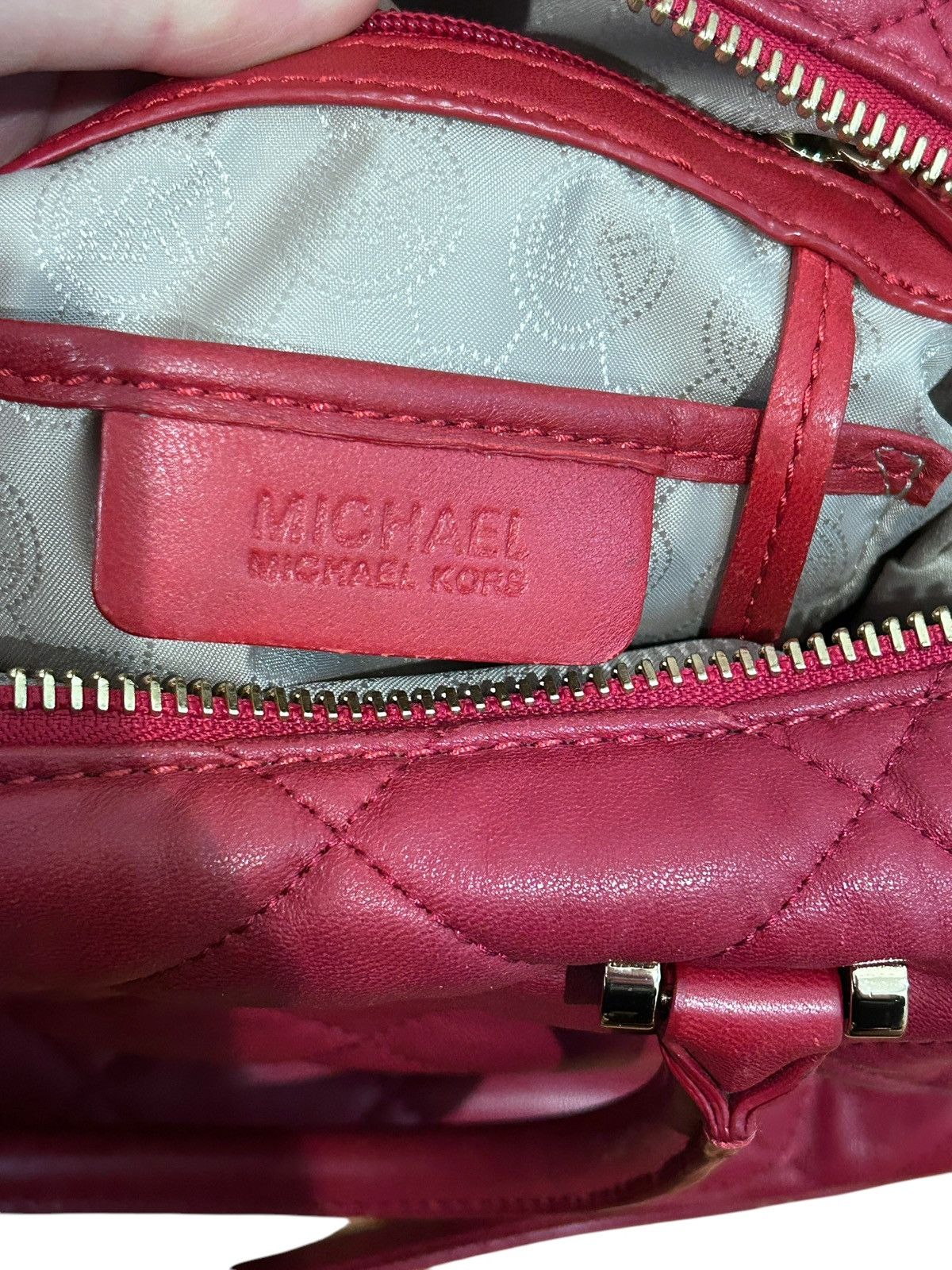 Michael Kors Michael Kors Red Quilted Leather handbag Crossbody bag Size ONE SIZE - 8 Thumbnail