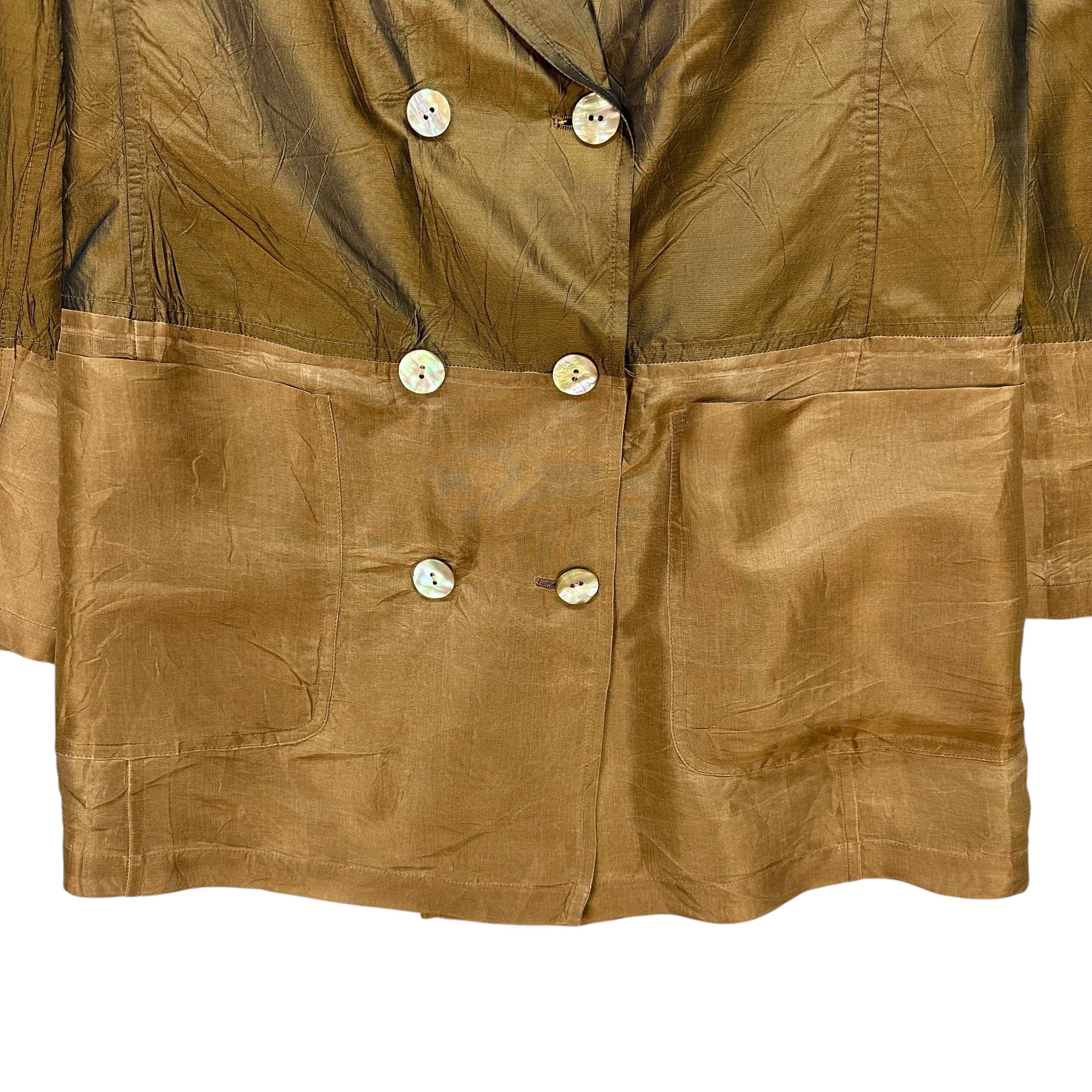 Vintage HARRIET SELLING Double Breasted Lightweight Jacket #A77-1871 Size M / US 6-8 / IT 42-44 - 3 Thumbnail
