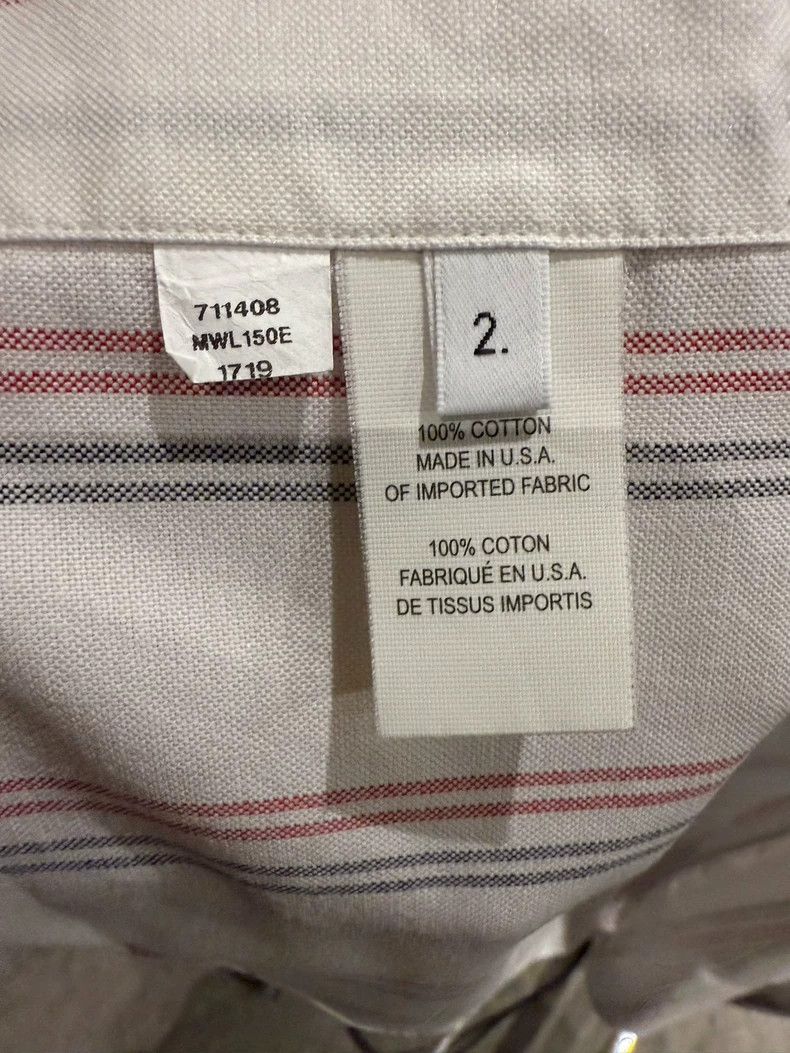 Thom Browne Thom Browne size2 Striped shirt Size US M / EU 48-50 / 2 - 5 Thumbnail