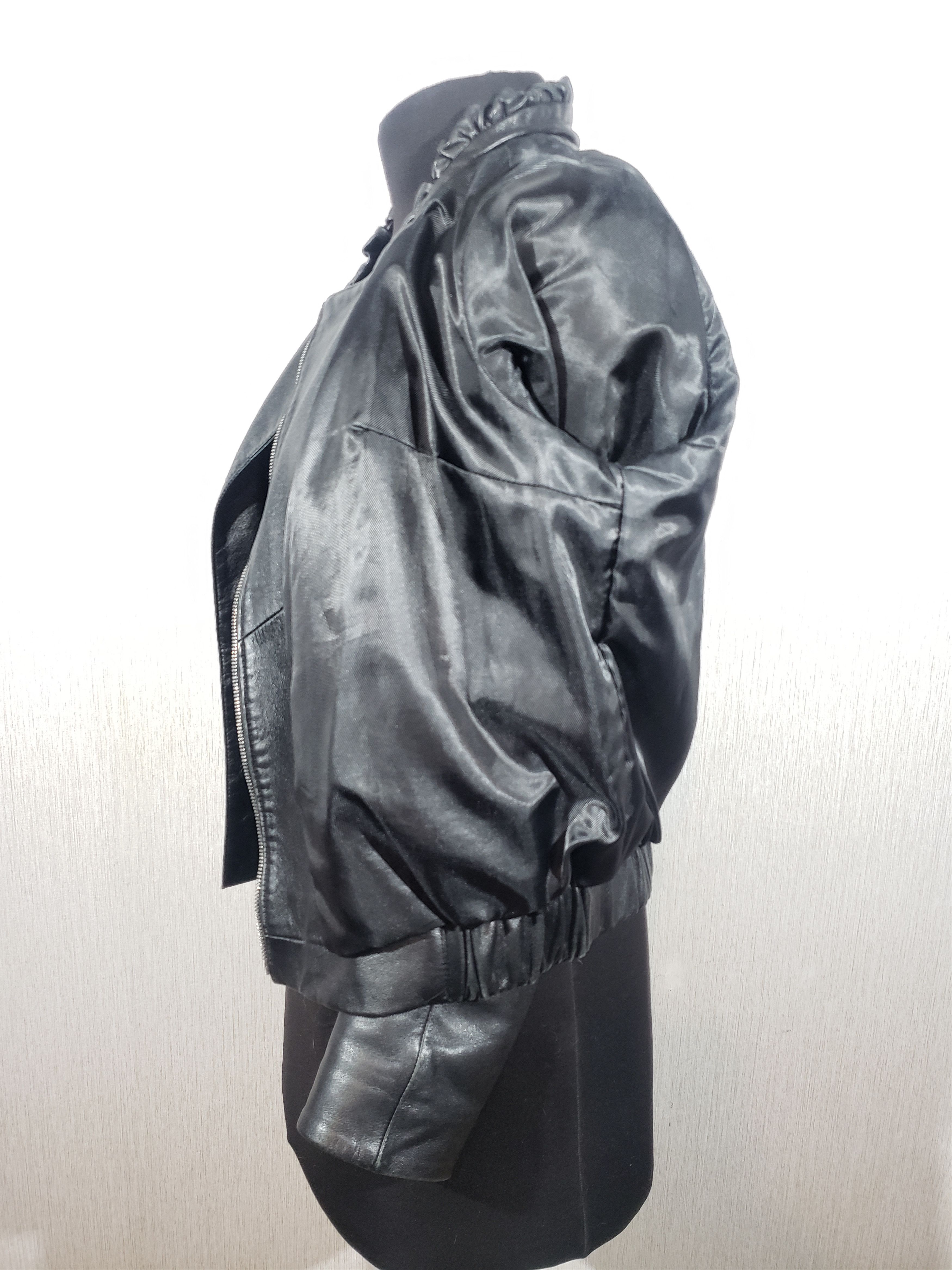 Other Cute women's leather jacket with a metal zipper. Size L / US 10 / IT 46 - 11 Thumbnail