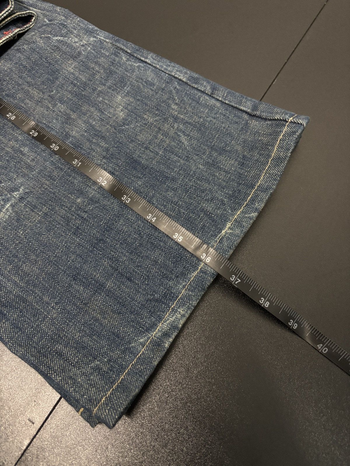 Japanese Brand Riobera Jeans Wide Flare Denim Jeans Size 31" - 14 Thumbnail