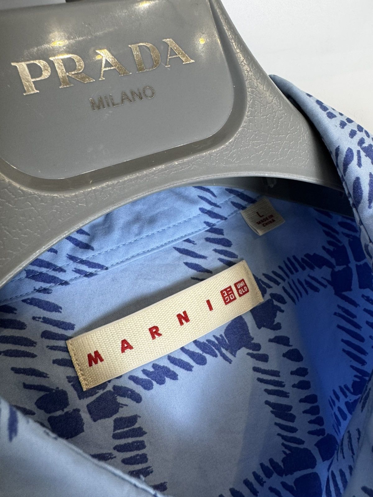 Marni × Uniqlo Marni x Uniqlo button up shirt streetwear designer Japanese Size US L / EU 52-54 / 3 - 3 Thumbnail
