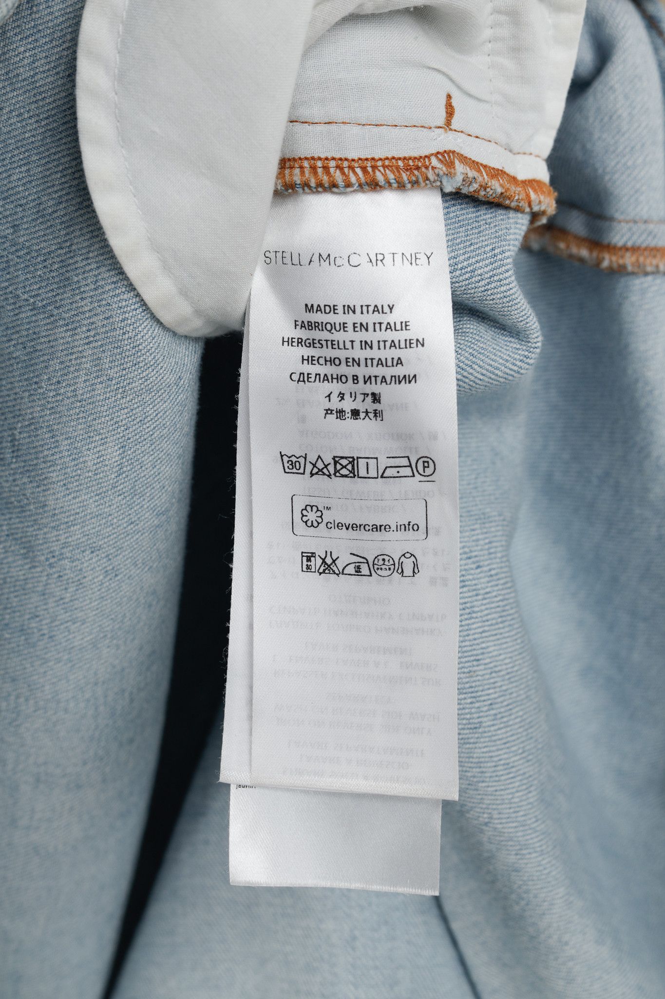 Stella McCartney Stella McCartney Anne Stretch-Denim Mini Dress Size M / US 6-8 / IT 42-44 - 10 Thumbnail