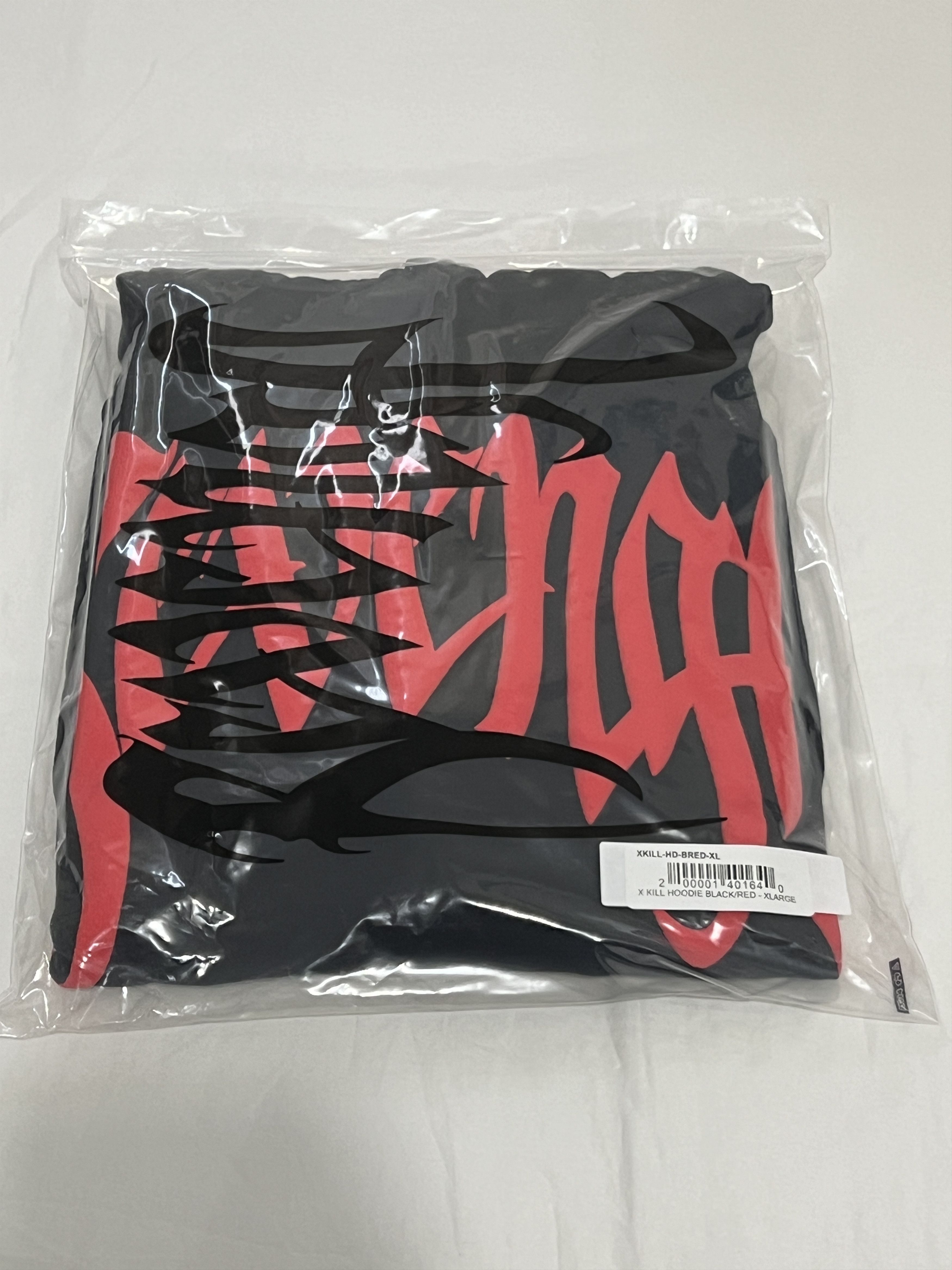 image of Revenge Xxxtentacion Kill Hoodie Bred Black/red, Men's (Size XL)