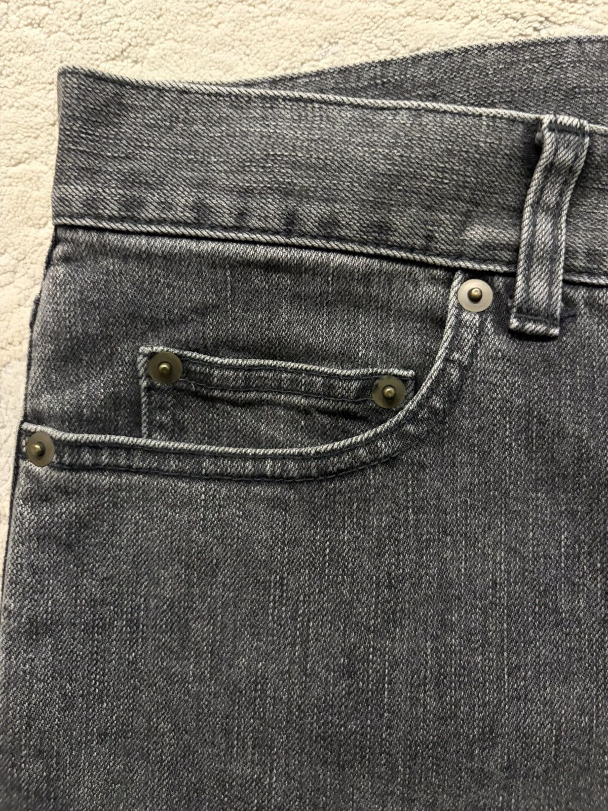 Saint Laurent Paris Saint Laurent by Hedi Slimane - FW14 Charcoal Grey Denim Size US 29 - 4 Thumbnail