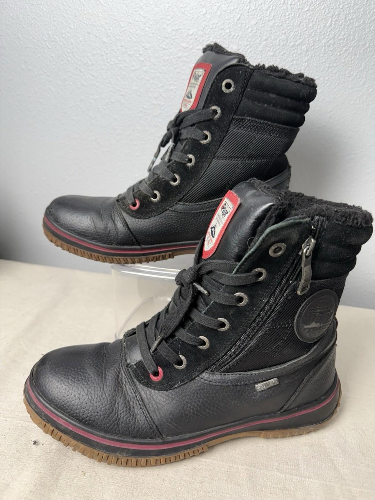 Pajar Mens Pajar Canada Zip Black Waterproof Winter Boots Sz 9 Size US 9 / EU 42 - 2 Thumbnail