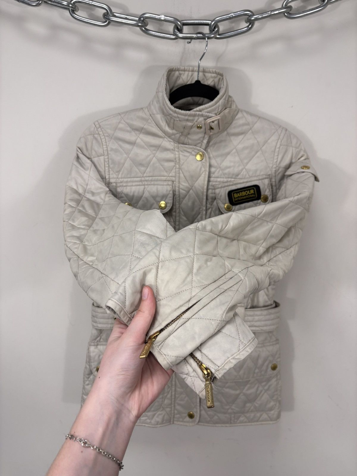 Barbour Barbour International Women’s Belted Quilted Jacket Size S / US 4 / IT 40 - 11 Thumbnail