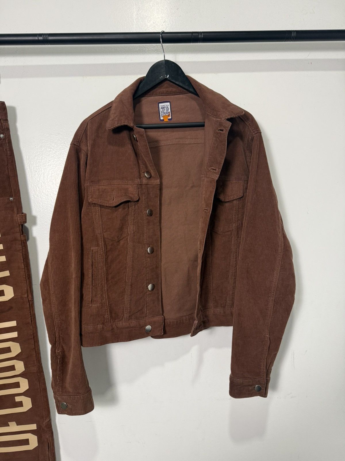 Awful Lot of Cough Syrup brown corduroy suit Size US 34 / EU 50 - 4 Thumbnail