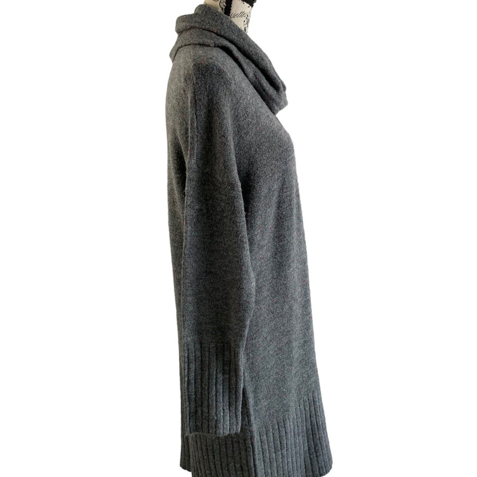 Liz Claiborne Liz Claiborne Cowl Neck Sweater Dress Women's Large NEW Size L / US 10 / IT 46 - 8 Thumbnail