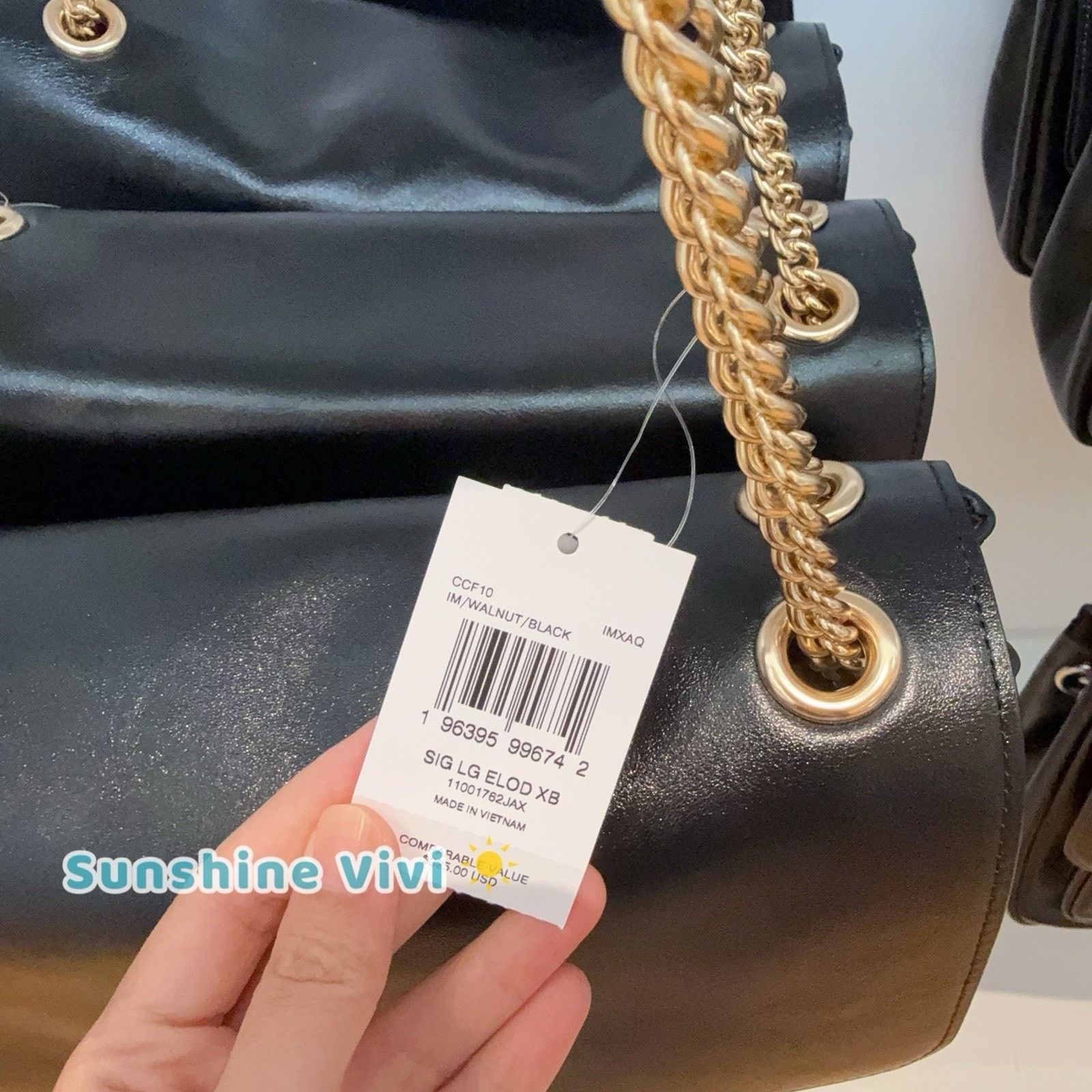 Coach NWT Coach Elodie Crossbody Bag Walnut/Black CCF10 Size ONE SIZE - 2 Thumbnail