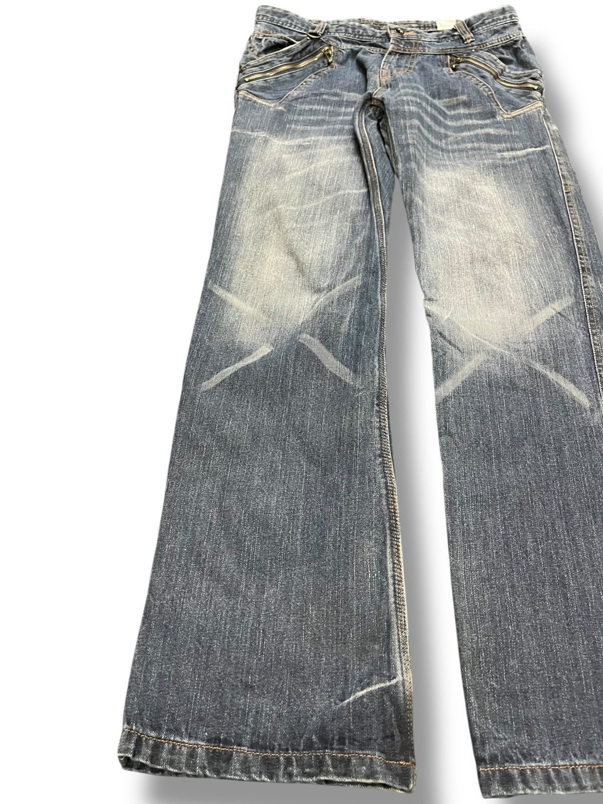 Hysteric Glamour Vintage Double Focus Double Waist Grunge Denim Size US 33 - 5 Thumbnail