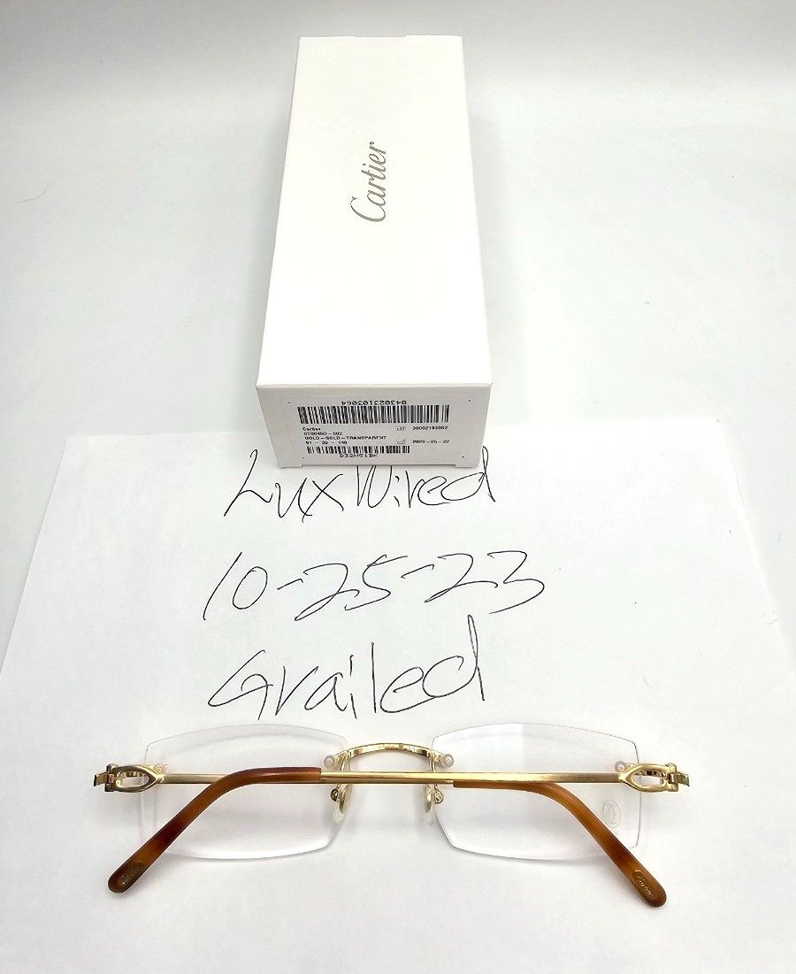Cartier NEW Cartier Bolon Gold Glasses CT00450 Grailed