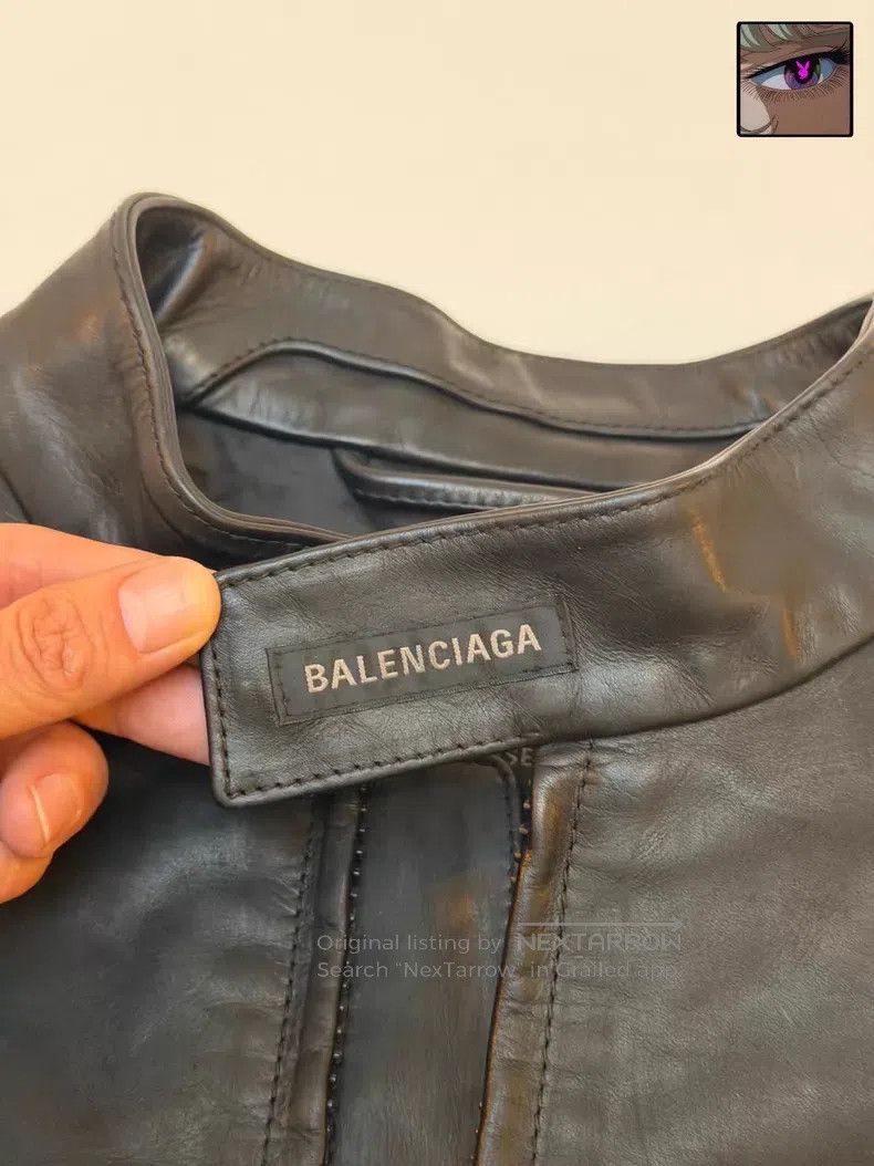 Balenciaga Balenciaga Double-ring leather jacket Size US S / EU 44-46 / 1 - 6 Thumbnail