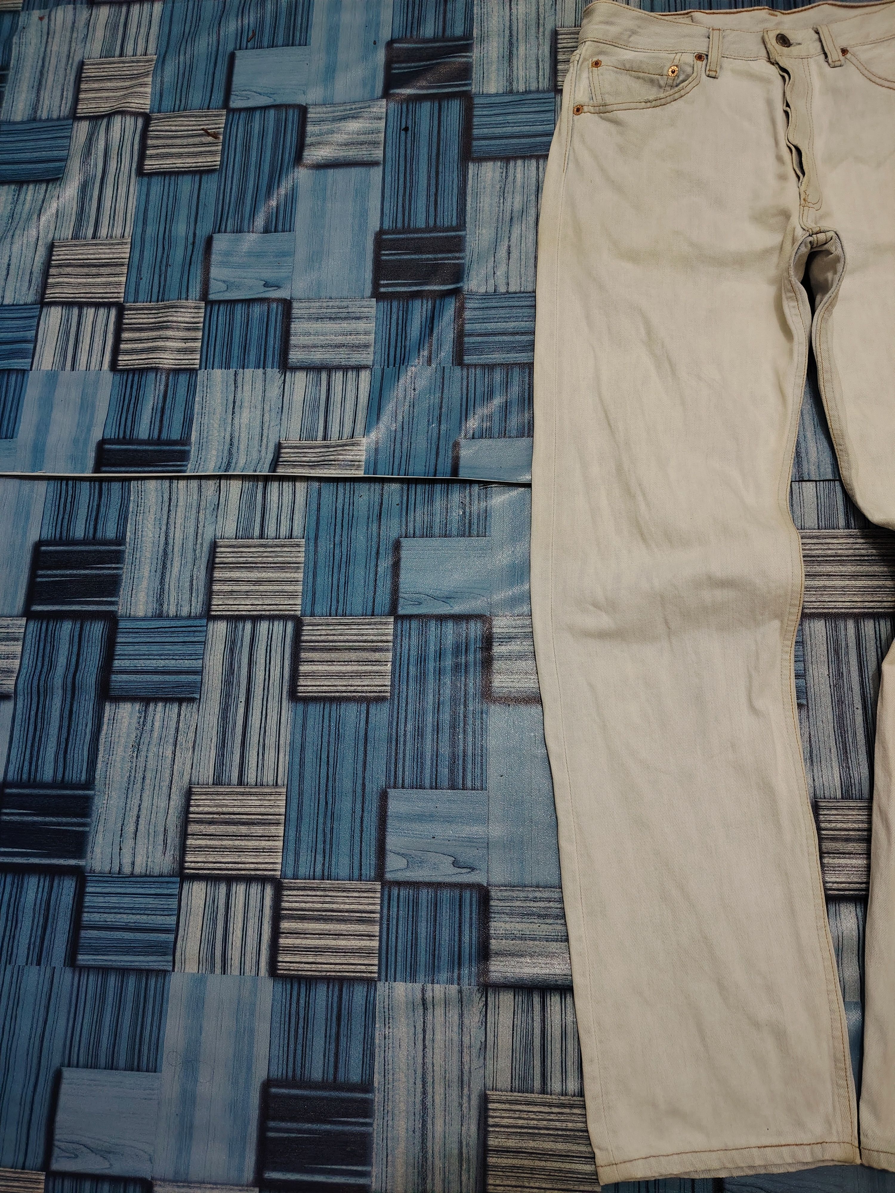 Levi's Thrashed Acid Washed Vtg Levi's 501 Button 553 made in usa Size US 30 / EU 46 - 9 Thumbnail