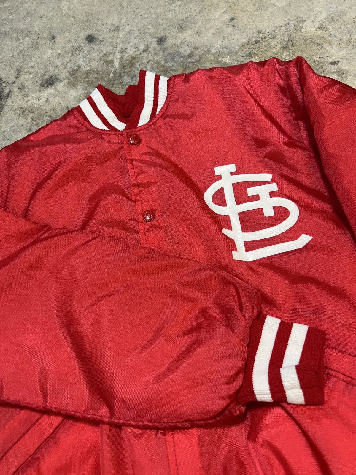 MLB vintage 80s St Louis Cardinals MLB baseball varsity jacket Size US L / EU 52-54 / 3 - 3 Thumbnail
