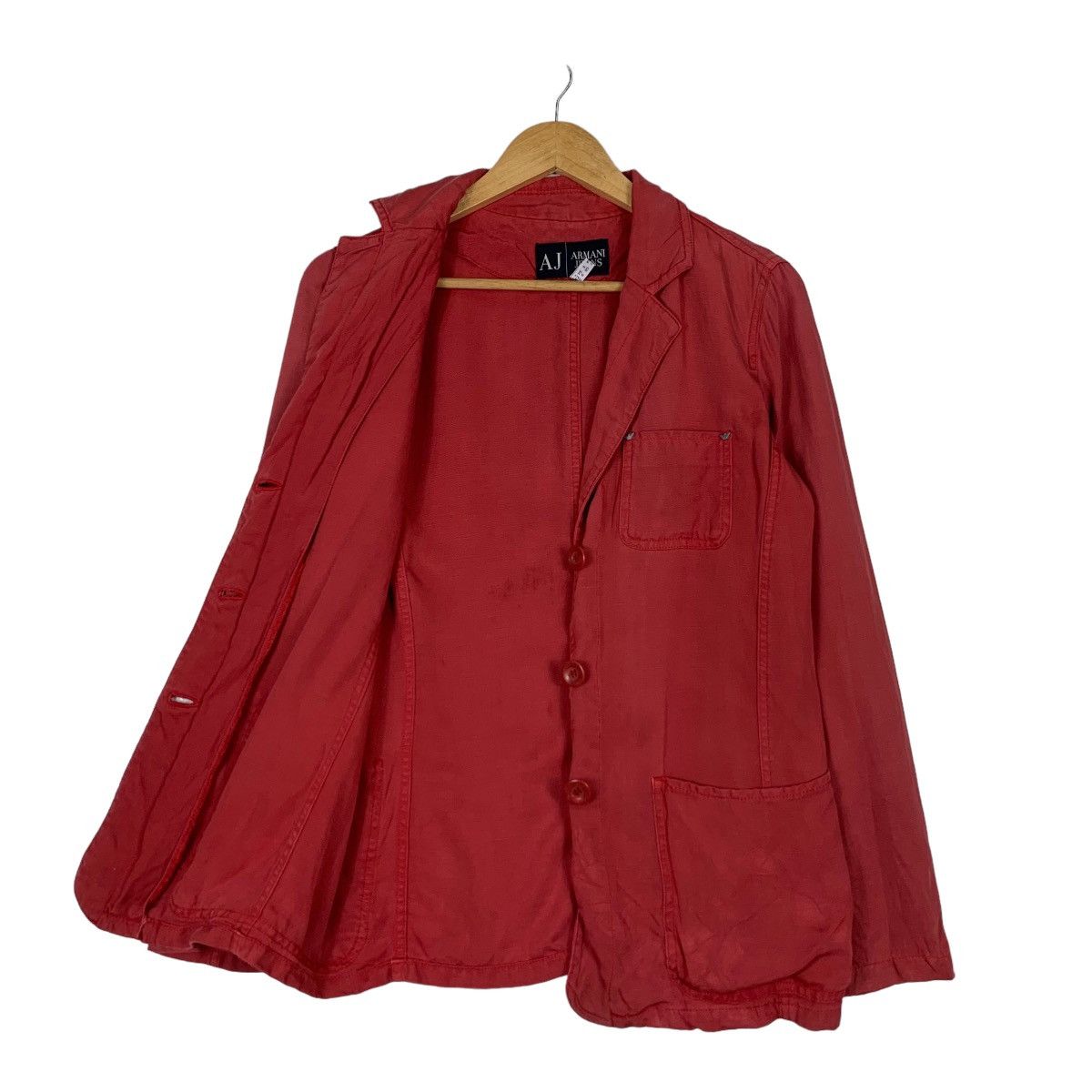 Armani ARMANI JEANS Red Casual Jacket #1171-C54 Size S / US 4 / IT 40 - 7 Thumbnail