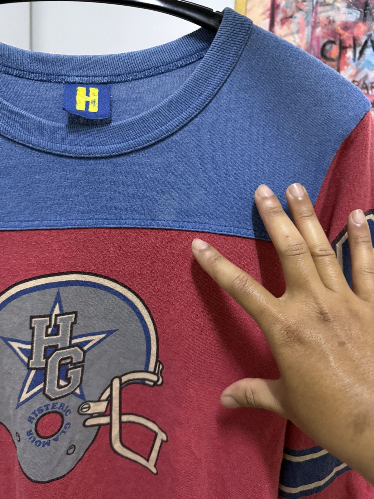 Hysteric Glamour Vintage Hysteric Glamour Football Shirt raglan Size US XS / EU 42 / 0 - 5 Thumbnail