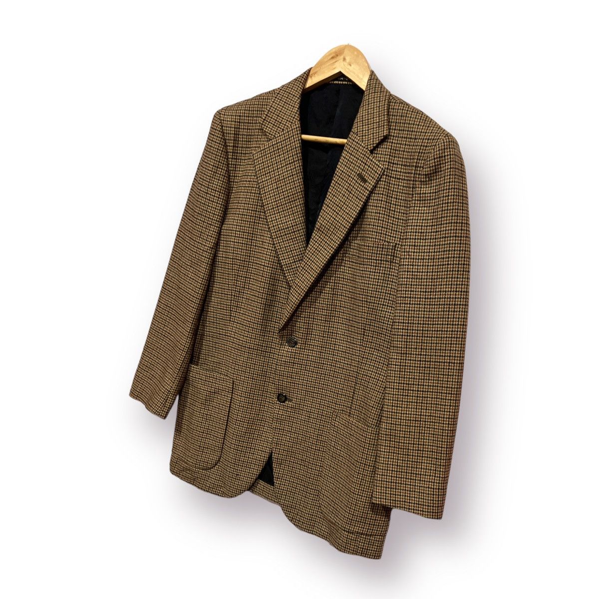 DAKS Daks London Houndstooth England Blazer jacket Size 34S - 2 Thumbnail