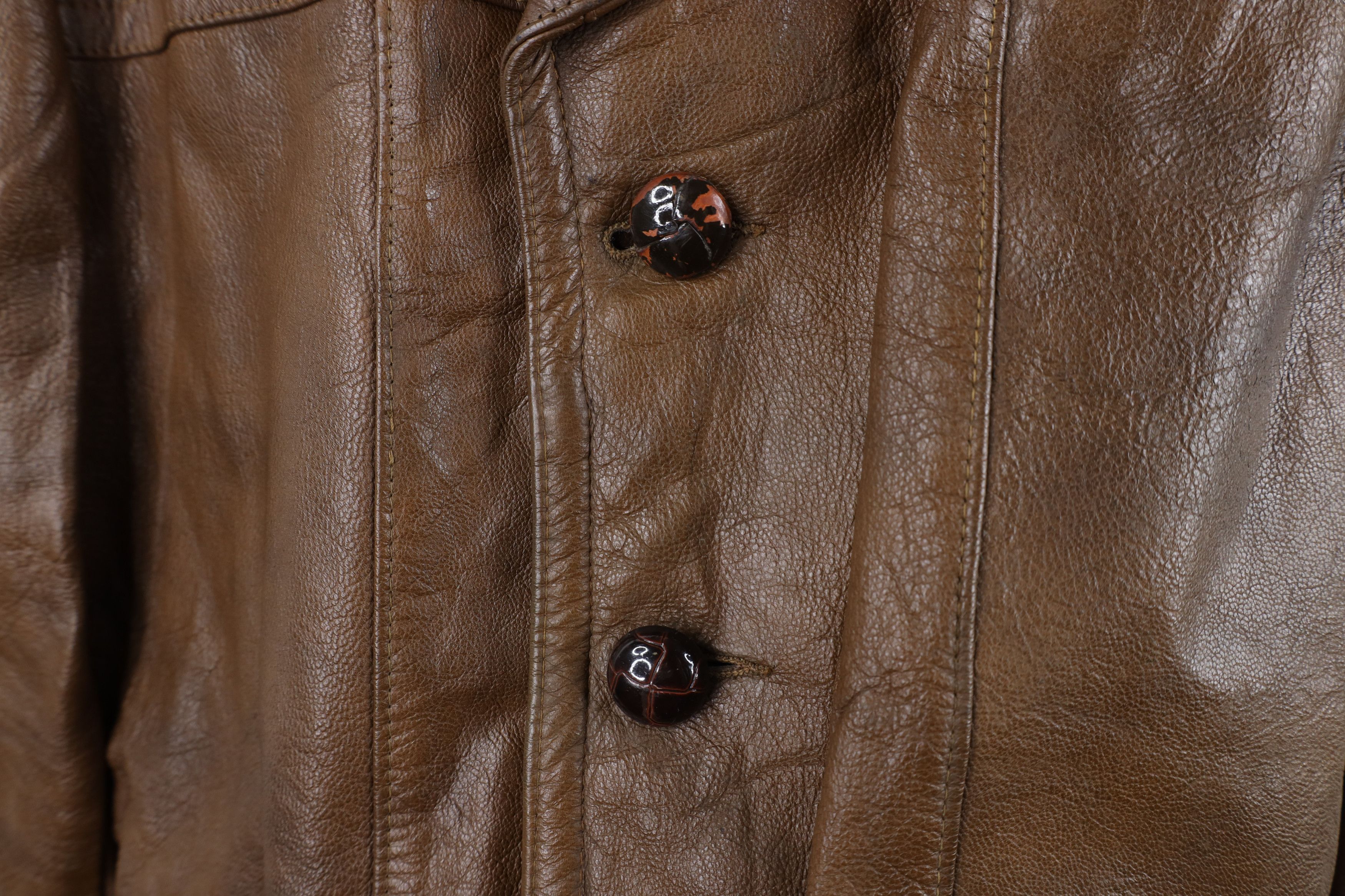Vintage Vintage 60s Streetwear Leather Collared Rancher Jacket USA Size US L / EU 52-54 / 3 - 5 Thumbnail