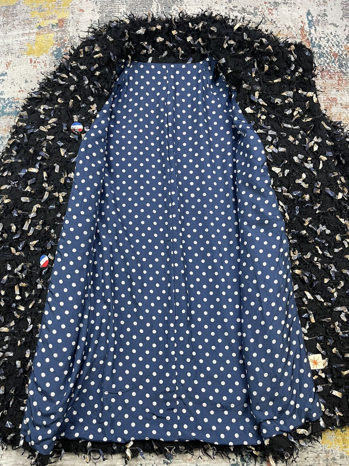 Japanese Brand Avant Garde Fluffy Fringes Dress Coat Size S / US 4 / IT 40 - 10 Thumbnail