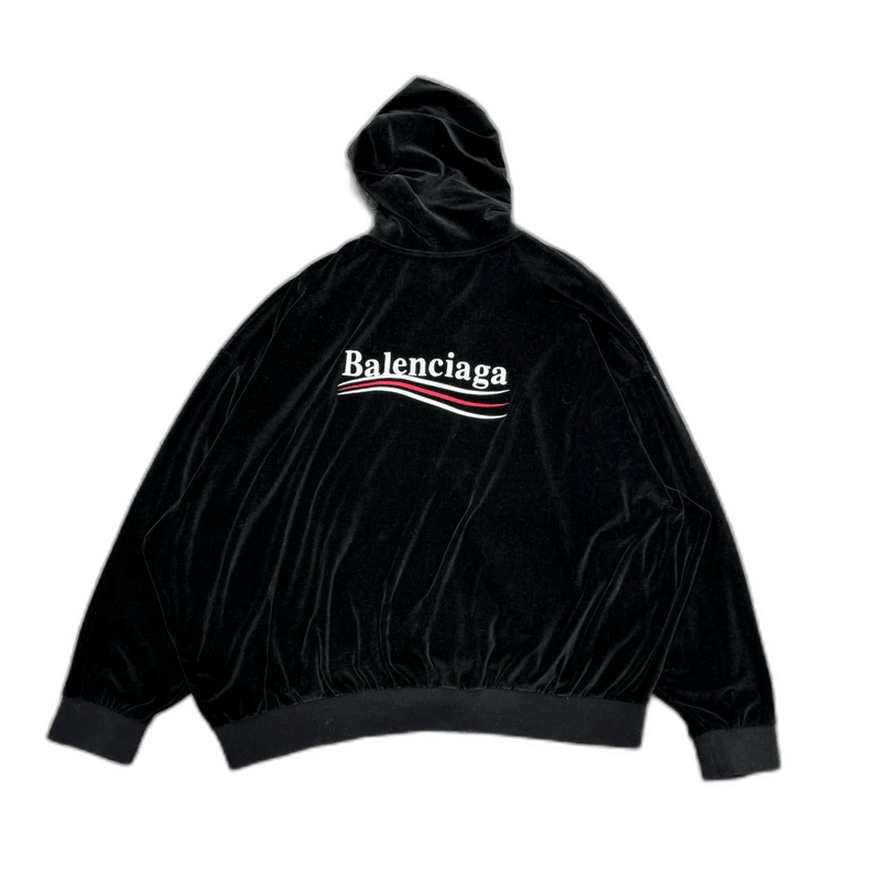 Balenciaga balenciaga velvet wave hoodie size 3 Size US XL / EU 56 / 4 - 1 Thumbnail