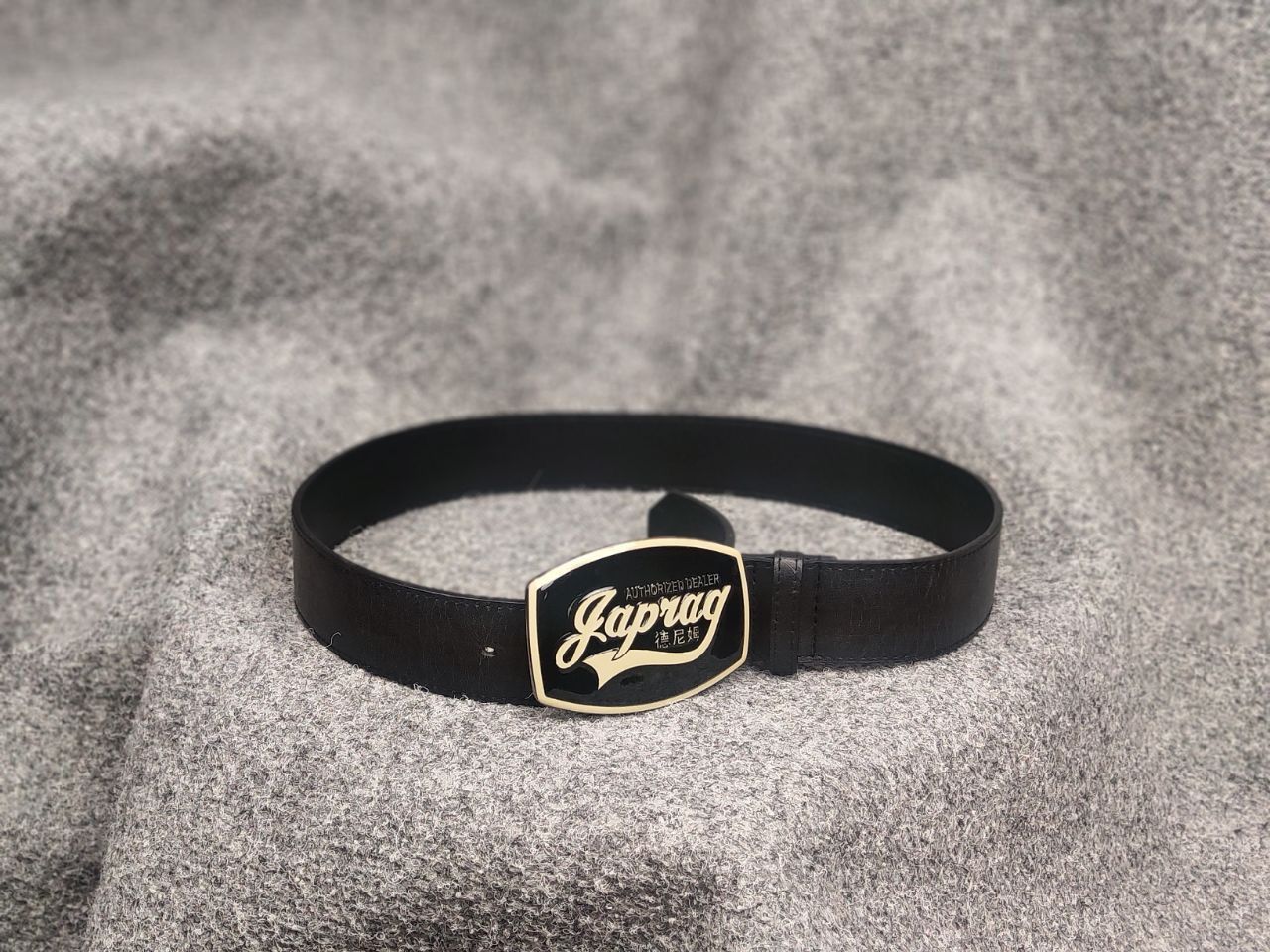 Japanese Brand Japrag Vintage Y2K Style Black synthetic leather Belt LGB Size ONE SIZE - 6 Thumbnail